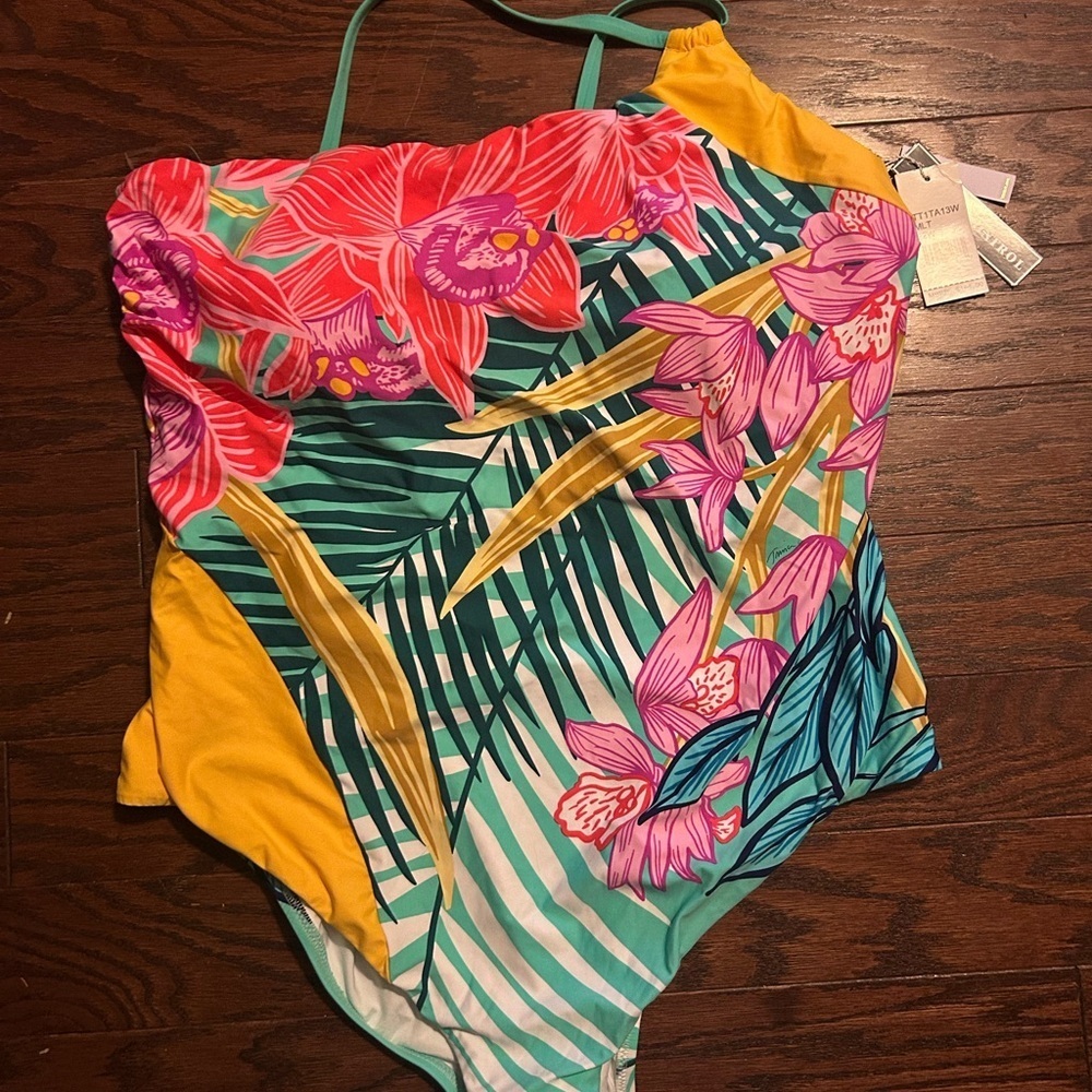 TRINA TURK TERRA NOSTRA ONE SHOULDER ONE PIECE - Picture 2 of 5